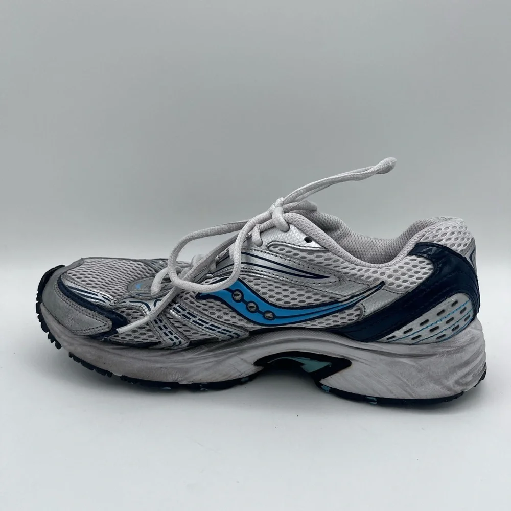 Women's Saucony Oasis Grid Sneakers Running Shoes Size 9.5‎ Silver Blue